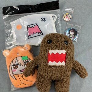 Domo 7" Plush Anime Face Mask Himouto! Umaru-chan Sailor Moon Button Academia